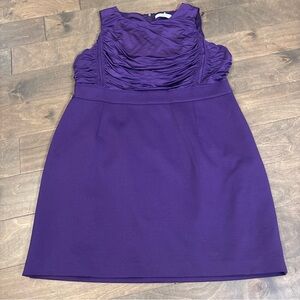Tahari Rich Purple Mini Dress
